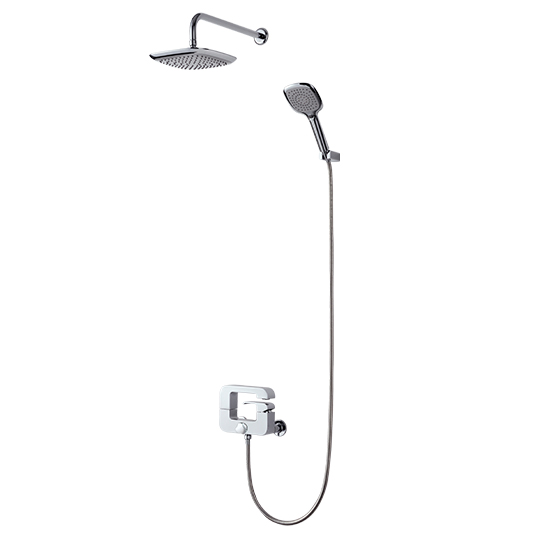 Banyo/Duş Bataryası W/ El Duşu ve Duş Başlığı ve Hortum ve Duvar Braketi