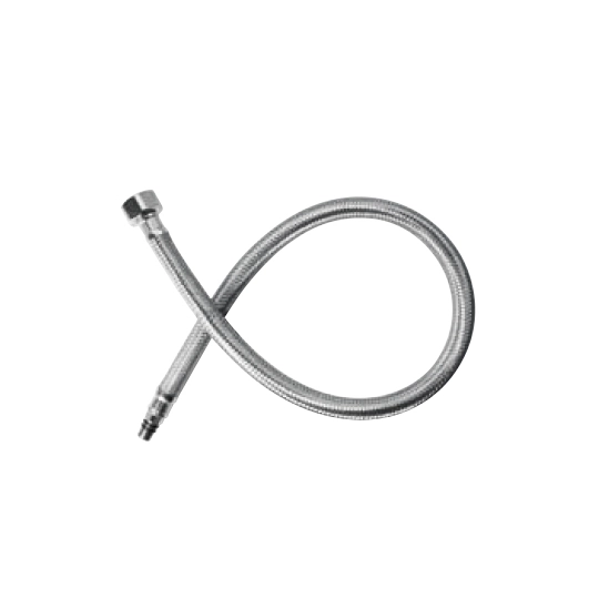 1/2" x M10 Paslanmaz Çelik Örgülü Hortum